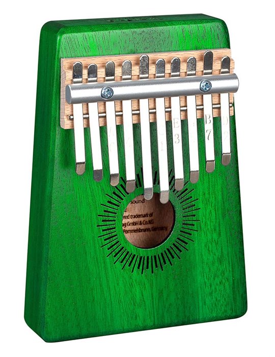 KALIMBA SELA DE CAOBA 10" VERDE
