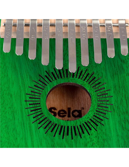 KALIMBA SELA DE CAOBA 10" VERDE