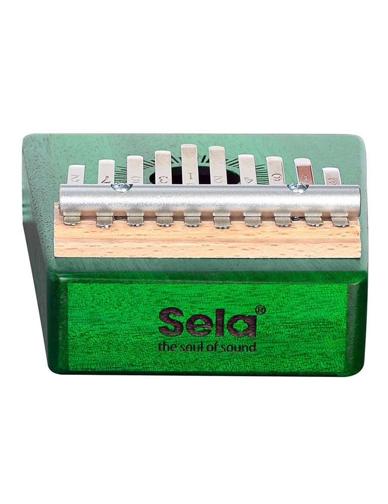 KALIMBA SELA DE CAOBA 10" VERDE
