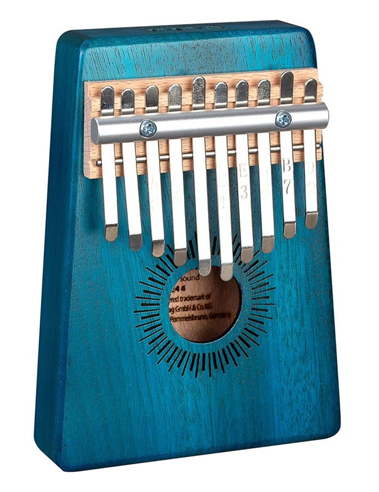 kalimba 'Mahogany 10' blue