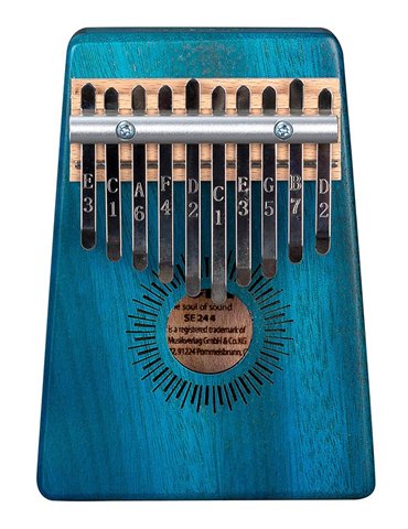 kalimba 'Mahogany 10' blue 2
