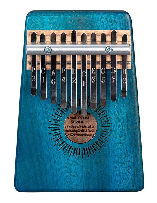 kalimba 'Mahogany 10' blue