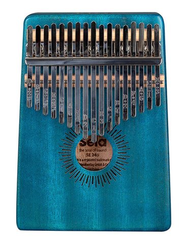 kalimba 'Mahogany 17' blue 2