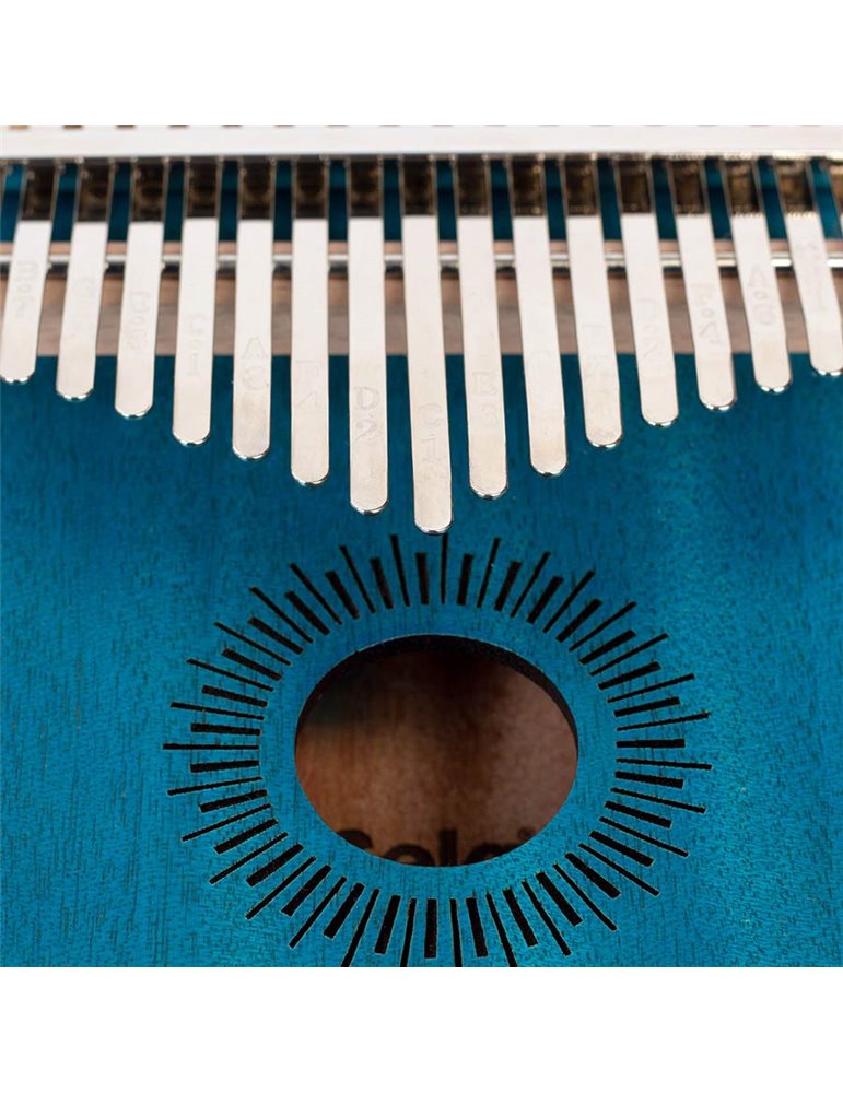 kalimba 'Mahogany 17' blue