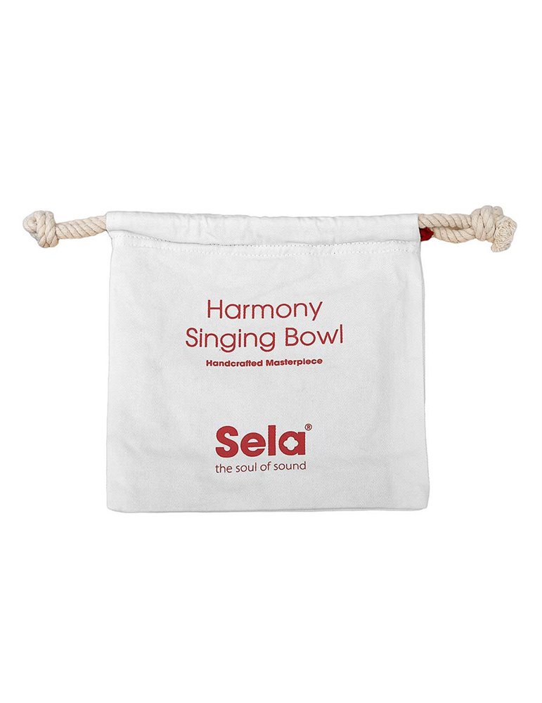 brass singing bowl 12cm, with mallet - felt ring -