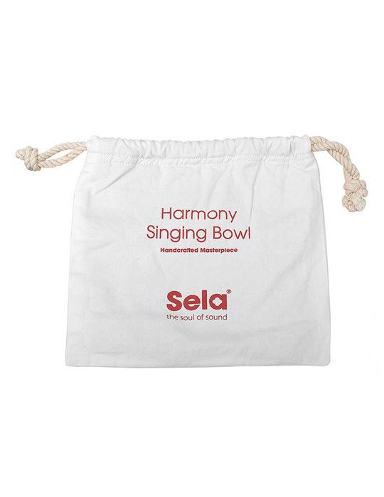 brass singing bowl 19cm, with mallet - felt ring -