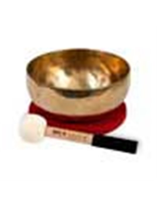 brass singing bowl 19cm, with mallet - felt ring -