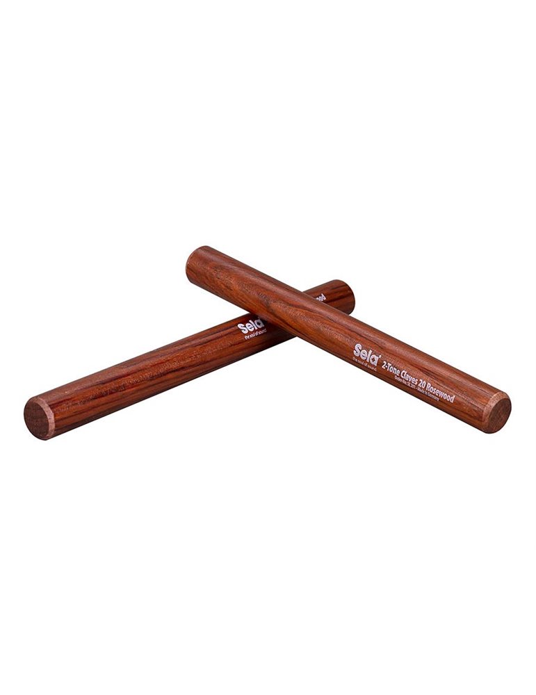 2-tone claves 20mm, rosewood