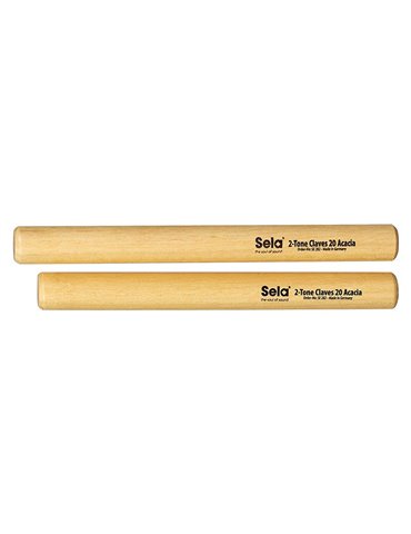 2-tone claves 20mm, acacia