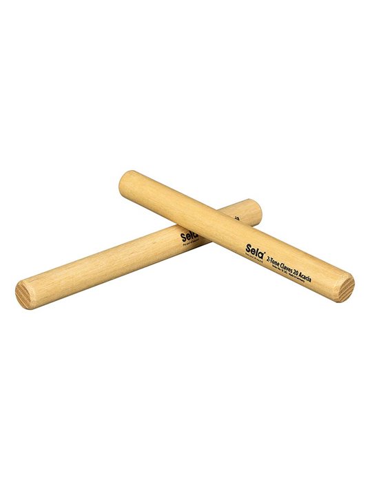 2-tone claves 20mm, acacia