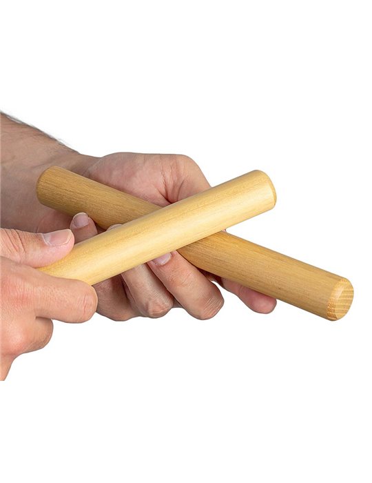 2-tone claves 25mm, acacia