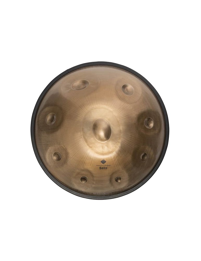 HANDPAN SELA DE ACERO INOXIDABLE Bb2 AMARA 440 HZ CON BOLSA ACOLCHADA