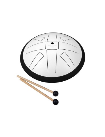 tongue drum 10, 8 tongues, C major, white"
