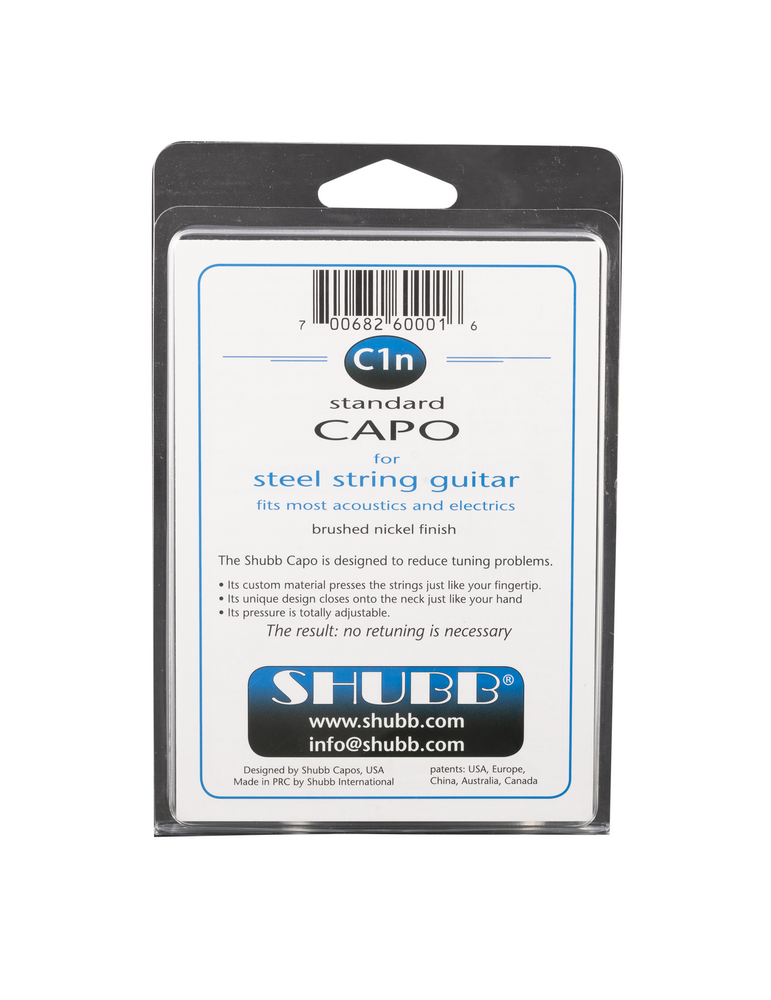 CEJILLA SHUBB C1N MODELO C NÍQUEL ACÚSTICA/ELÉCTRICA