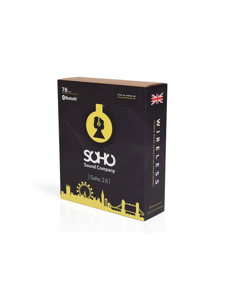 AURICULAR HÍBRIDO SOHO TWS ANC BLUETOOTH NEGRO