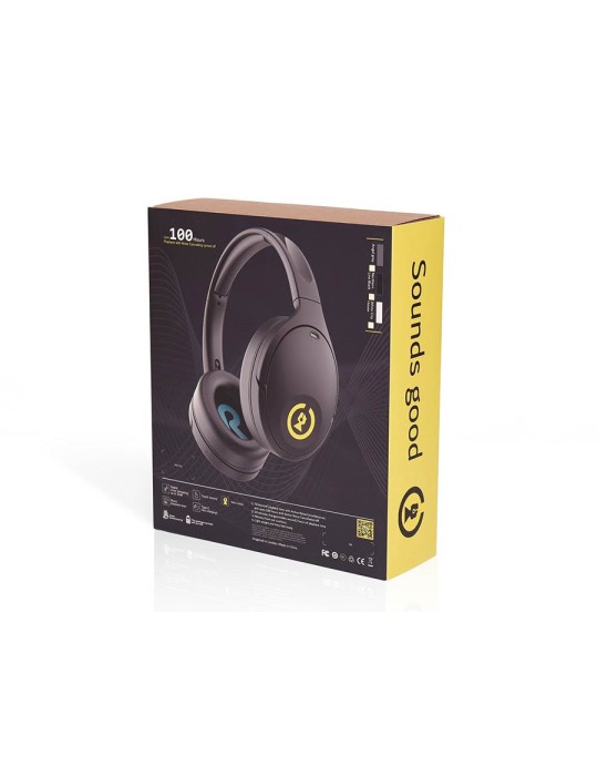 AURICULAR HÍBRIDO SOHO TWS ANC BLUETOOTH NEGRO