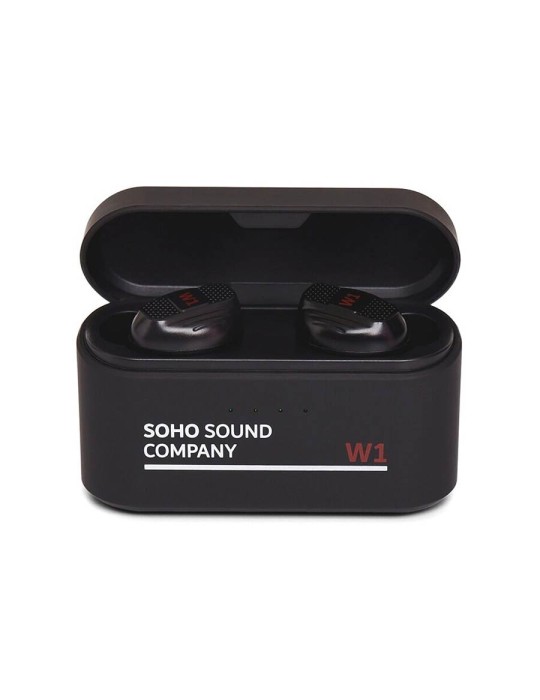 AURICULAR SOHO BLUETOOTH TWS CON BATERÍA EXT. NEGRO
