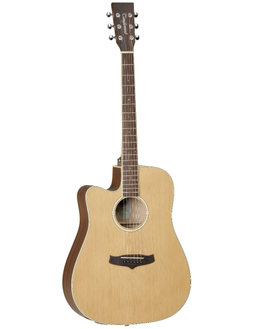 GUITARRA ACÚSTICA TANGLEWOOD TW10LH DREADNOUGHT CUTAWAY ZURDA
