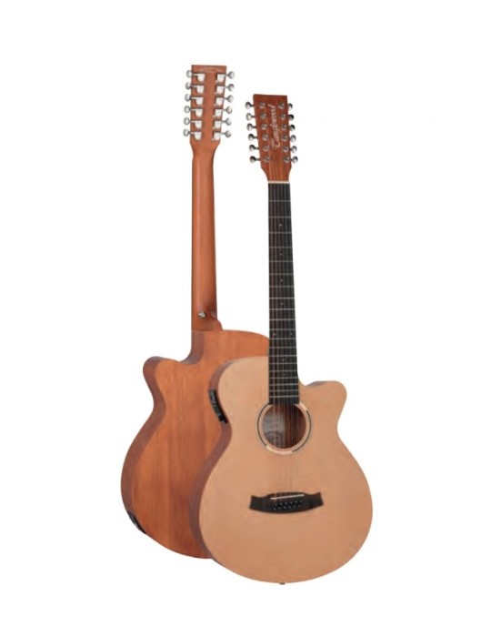 GUITARRA TANGLEWOOD SUPER FOLK CUTAWAY ELECTRIFICADA 12 CUERDAS