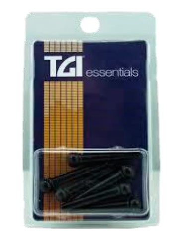 PIVOTES NEGROS PARA PUENTES DE GUITARRA ACÚSTICA