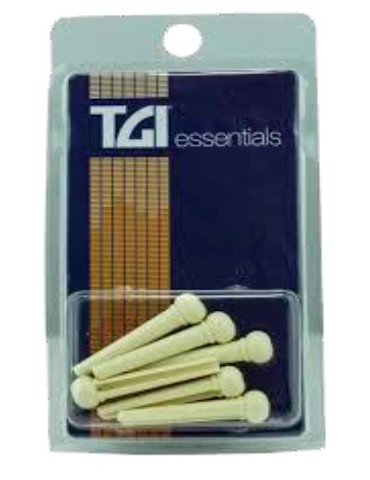 PIVOTES BLANCOS PARA PUENTES DE GUITARRA ACÚSTICA TGI