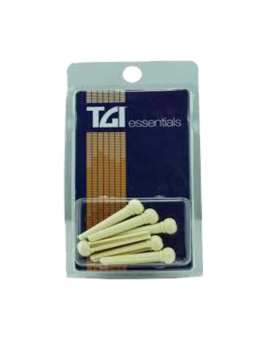 PIVOTES BLANCOS PARA PUENTES DE GUITARRA ACÚSTICA TGI