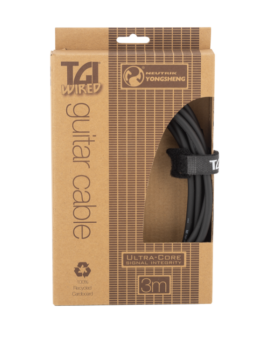 CABLE PARA GUITARRA TGI ULTRACORE NEUTRIK RECTO 3M
