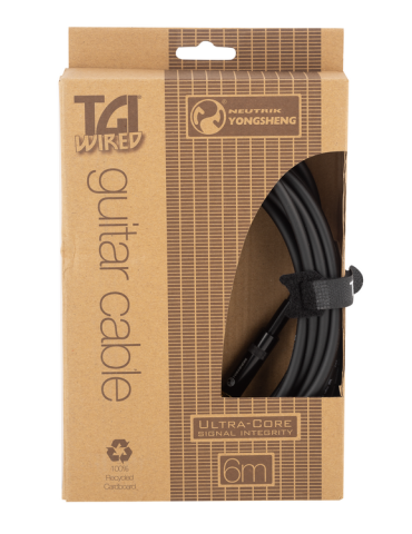 CABLE PARA GUITARRA TGI ULTRACORE NEUTRIK RECTO 6M