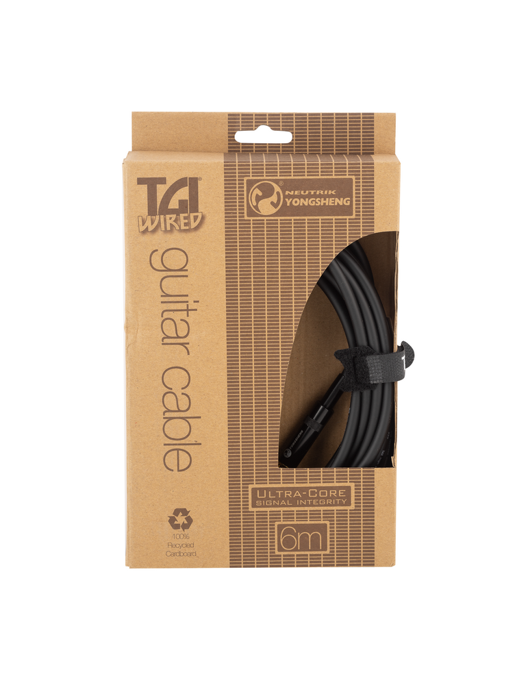 CABLE PARA GUITARRA TGI ULTRACORE NEUTRIK RECTO 6M