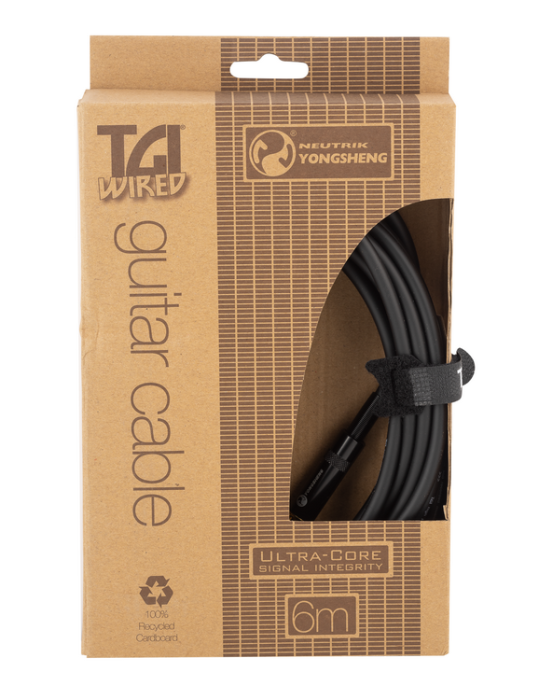 CABLE PARA GUITARRA TGI ULTRACORE NEUTRIK RECTO 6M