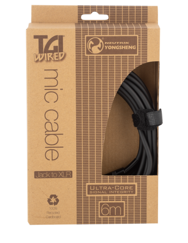 CABLE TGI PARA MICRÓFONO JACK-XLR HEMBRA 6M 2