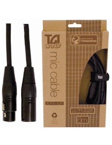 CABLE TGI PARA MICROFONO XLR-XLR HEMBRA 6M