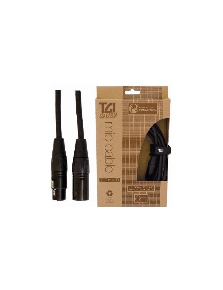 CABLE TGI PARA MICROFONO XLR-XLR HEMBRA 6M