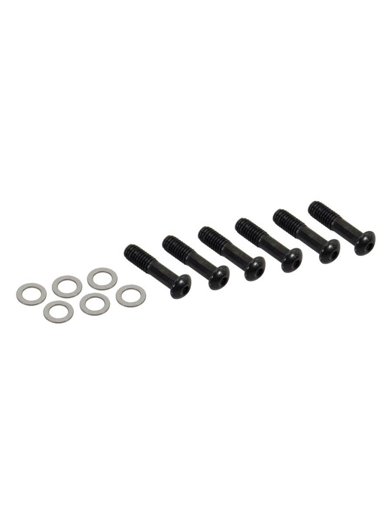 spare part: set of 6 black metal bolts and spacers