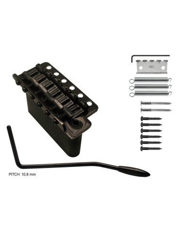 TRÉMOLO WILKINSON PASO 10,8mm NEGRO CON TORNILLOS