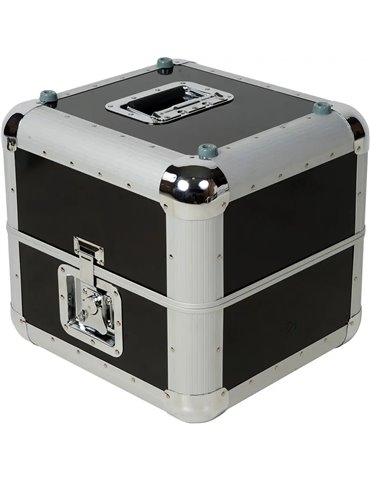 Maleta DJ 100 Discos Vinilo Negra.