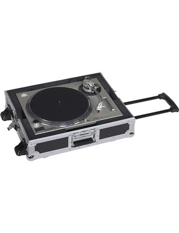 Flight Case Multi Formato Tocadiscos (Trolley + Ruedas) Plata