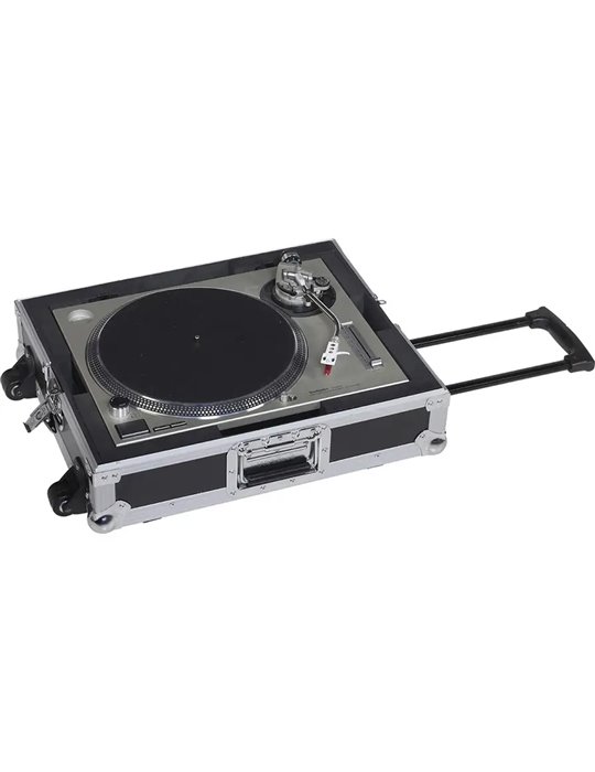 Flight Case Multi Formato Tocadiscos (Trolley + Ruedas) Plata