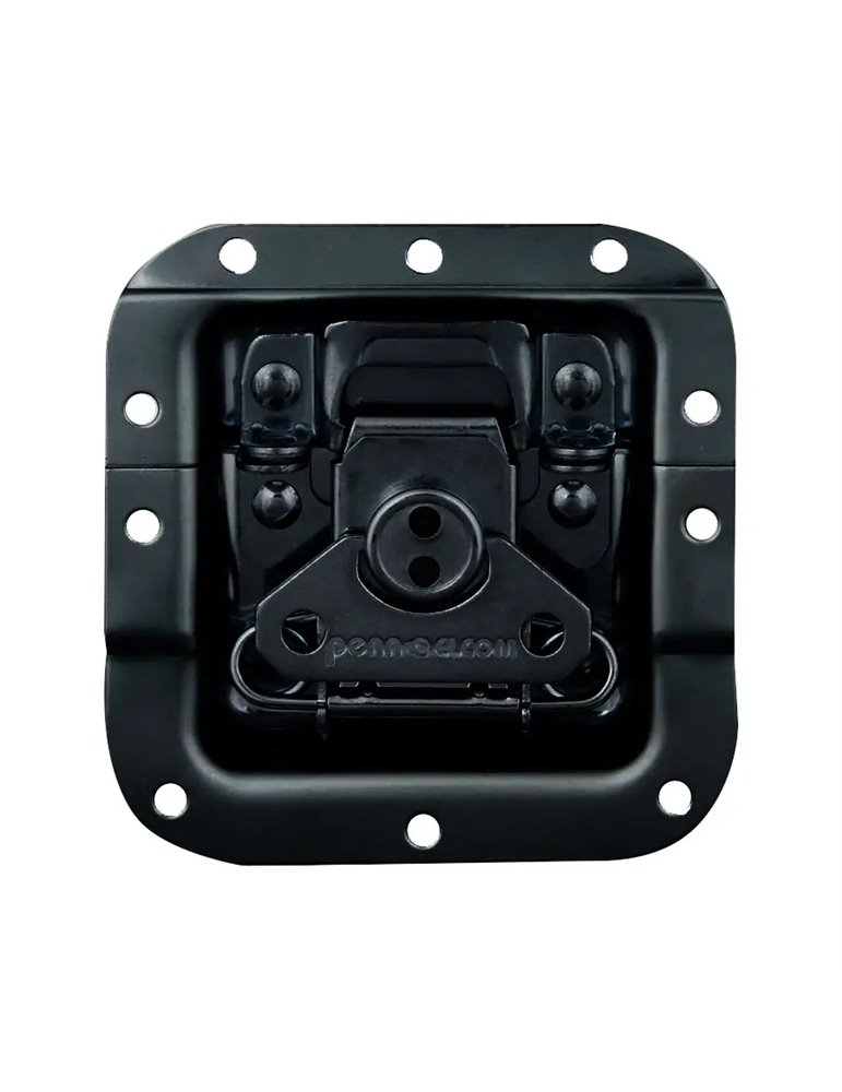 Cierre mariposa Mediano con doble anillo para candado, Negro