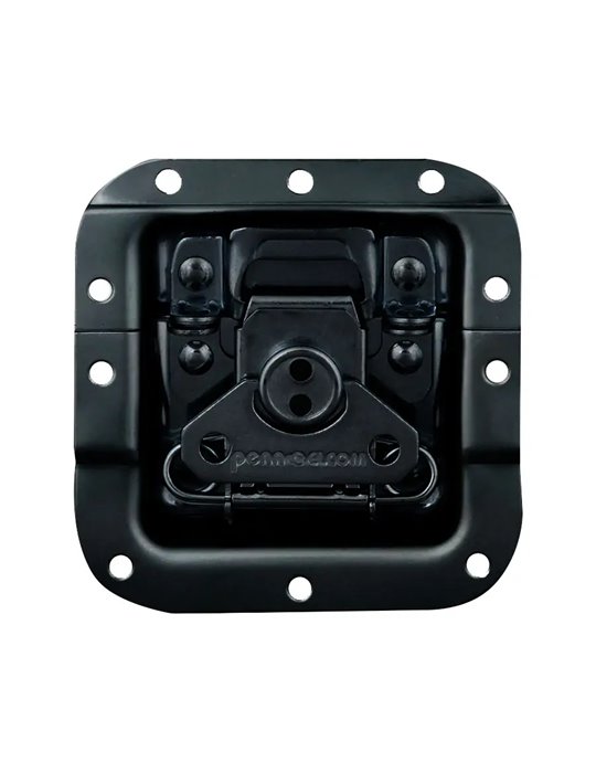 Cierre mariposa Mediano con doble anillo para candado, Negro