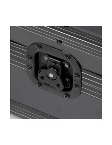 Cierre mariposa pequeño empotrado + remaches, negro