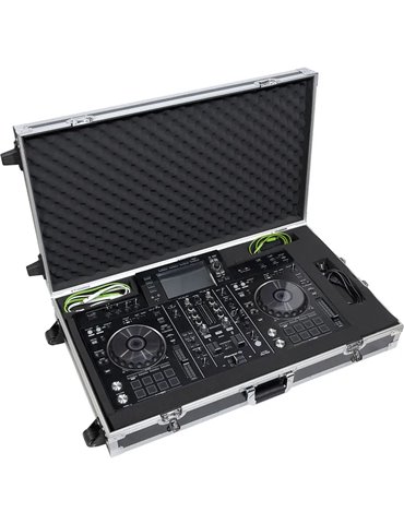 Maleta Dj Pick n Pluck foam Multi Formato XL Plata (Trolley & Wheels).