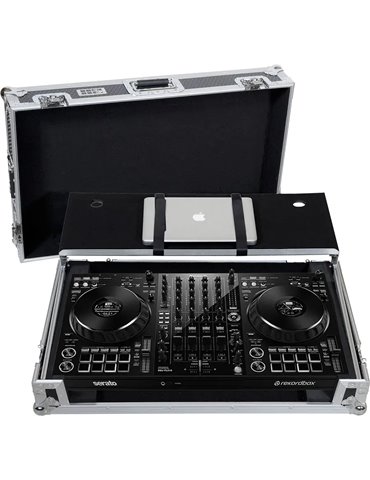 Flight case Controlador Midi Pioneer DDJ-FLX10 Plata (Sopt. Ord. y Ruedas)