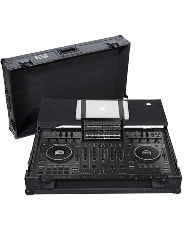 Flight case Sistema DJ Todo en uno Denondj PRIME4+ Negra (Sopt. Ord. y Ruedas)