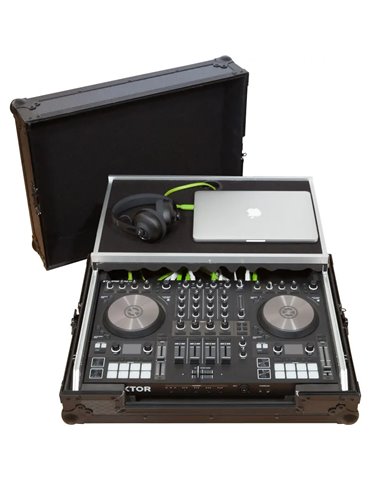 Flight Case Native Instruments® KONTROL S4/S3 Negra (Soporte Ordenador).
