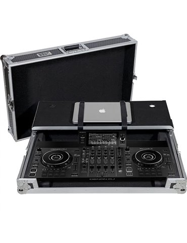 Flight case Sistema DJ Todo en uno Denondj SC LIVE 4 Plata (Sopt. Ordenador)
