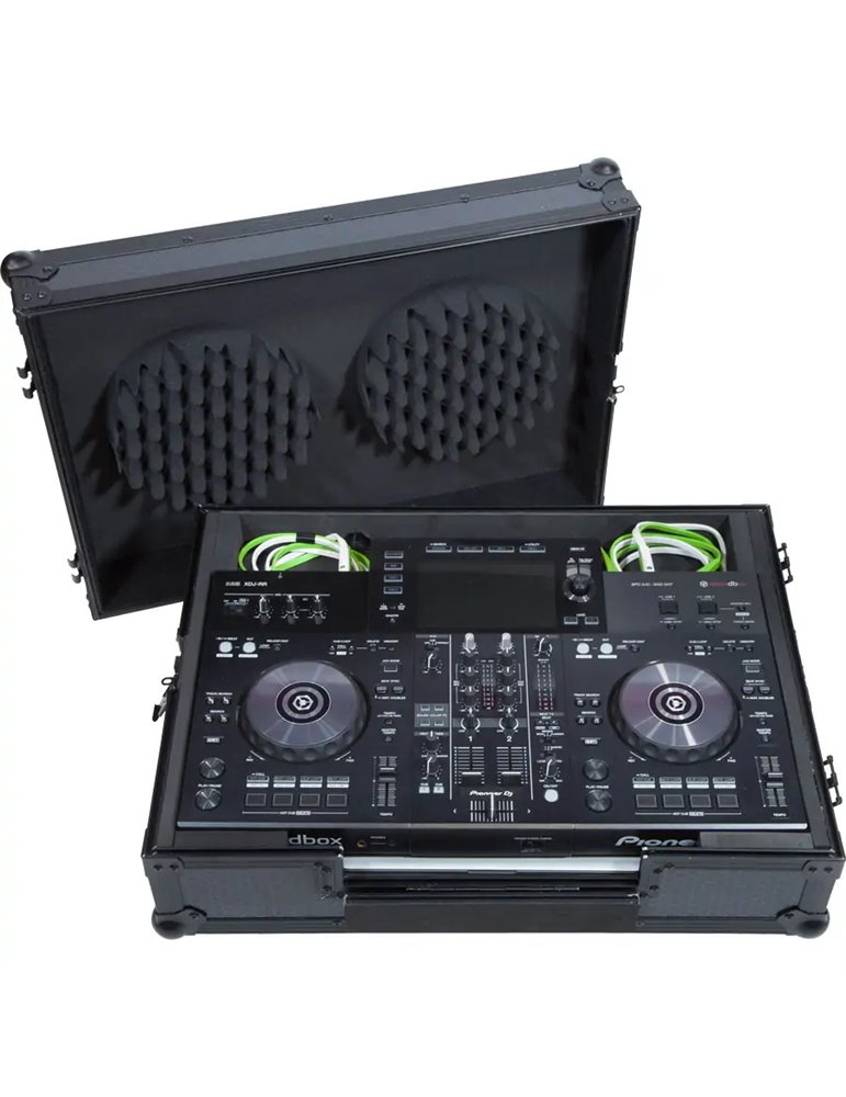 Flight Case Sistema DJ Todo en uno Pioneer® XDJ-RR Negra (Trolley + Ruedas).
