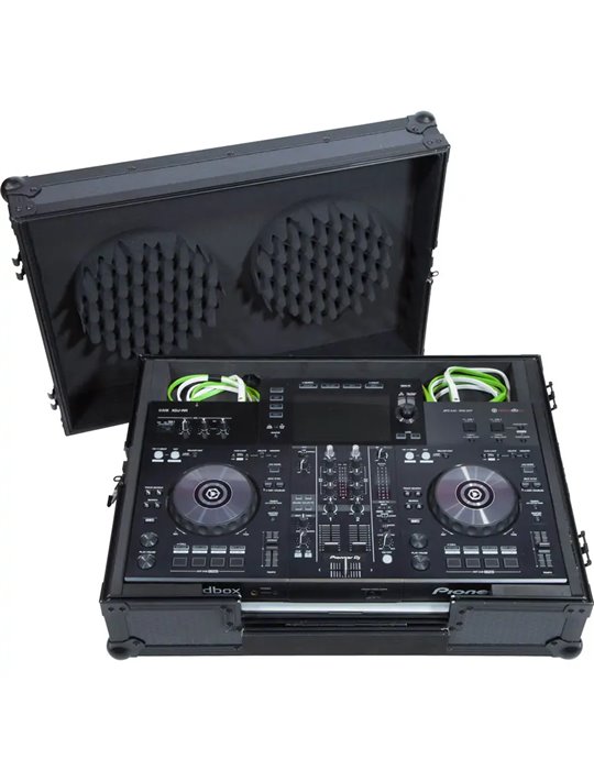 Flight Case Sistema DJ Todo en uno Pioneer® XDJ-RR Negra (Trolley + Ruedas).