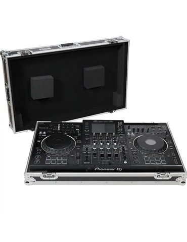 Flight case Bajo perfil para Pioneer® XDJ-XZ (Plata) Ruedas