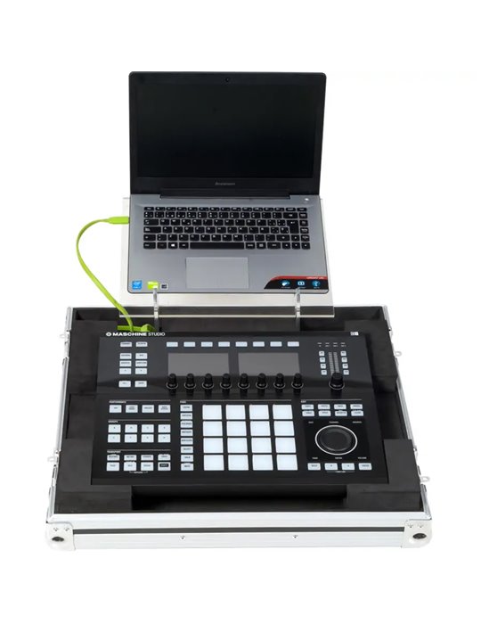 Flight Case Ultra Delgado Controlador Midi Live Akai® APC64. NI® MASCHINE STUDIO (Soporte Metacrilato).